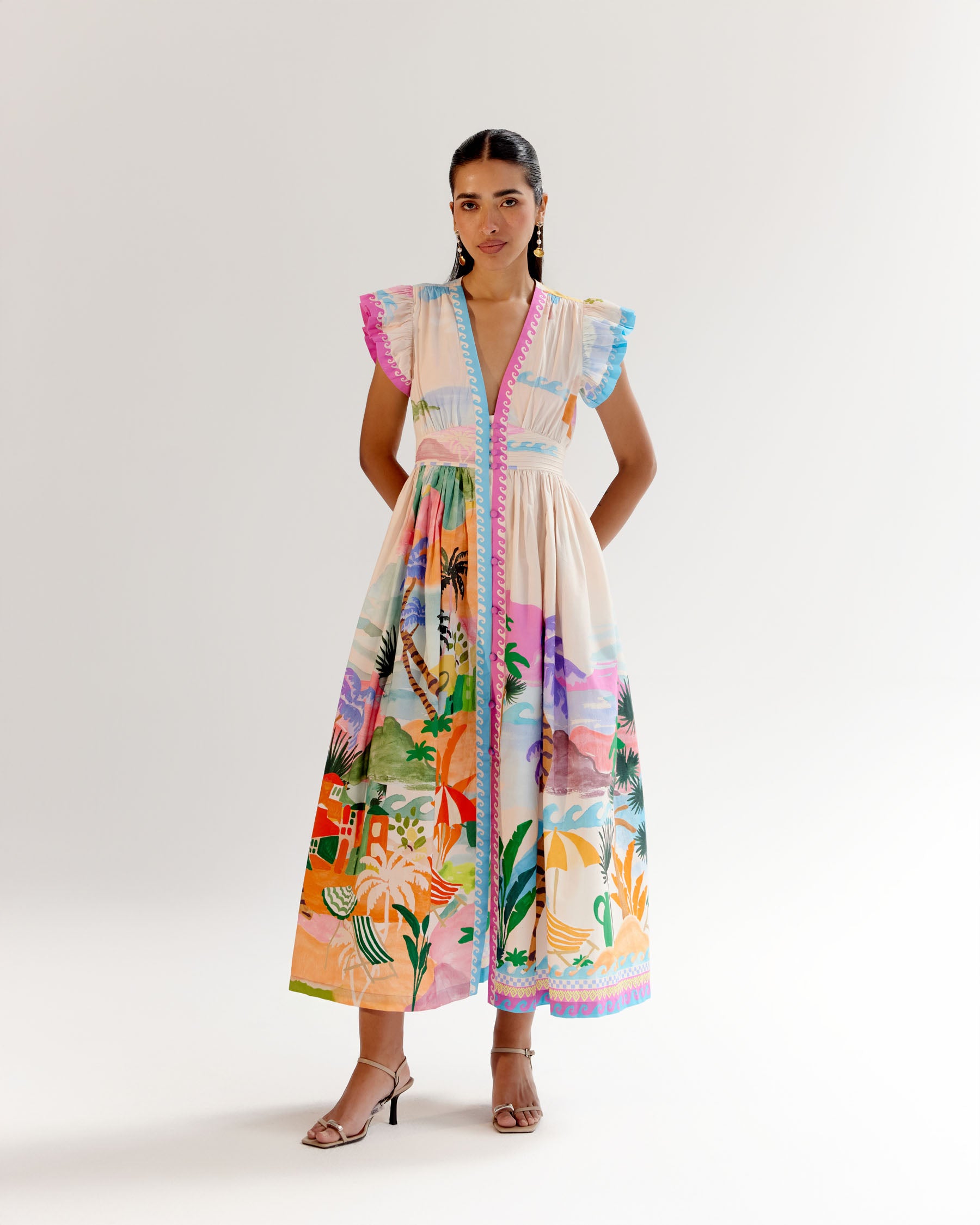 estella maxi dress Seven Wonders Estella Halter High Slit Maxi Dress