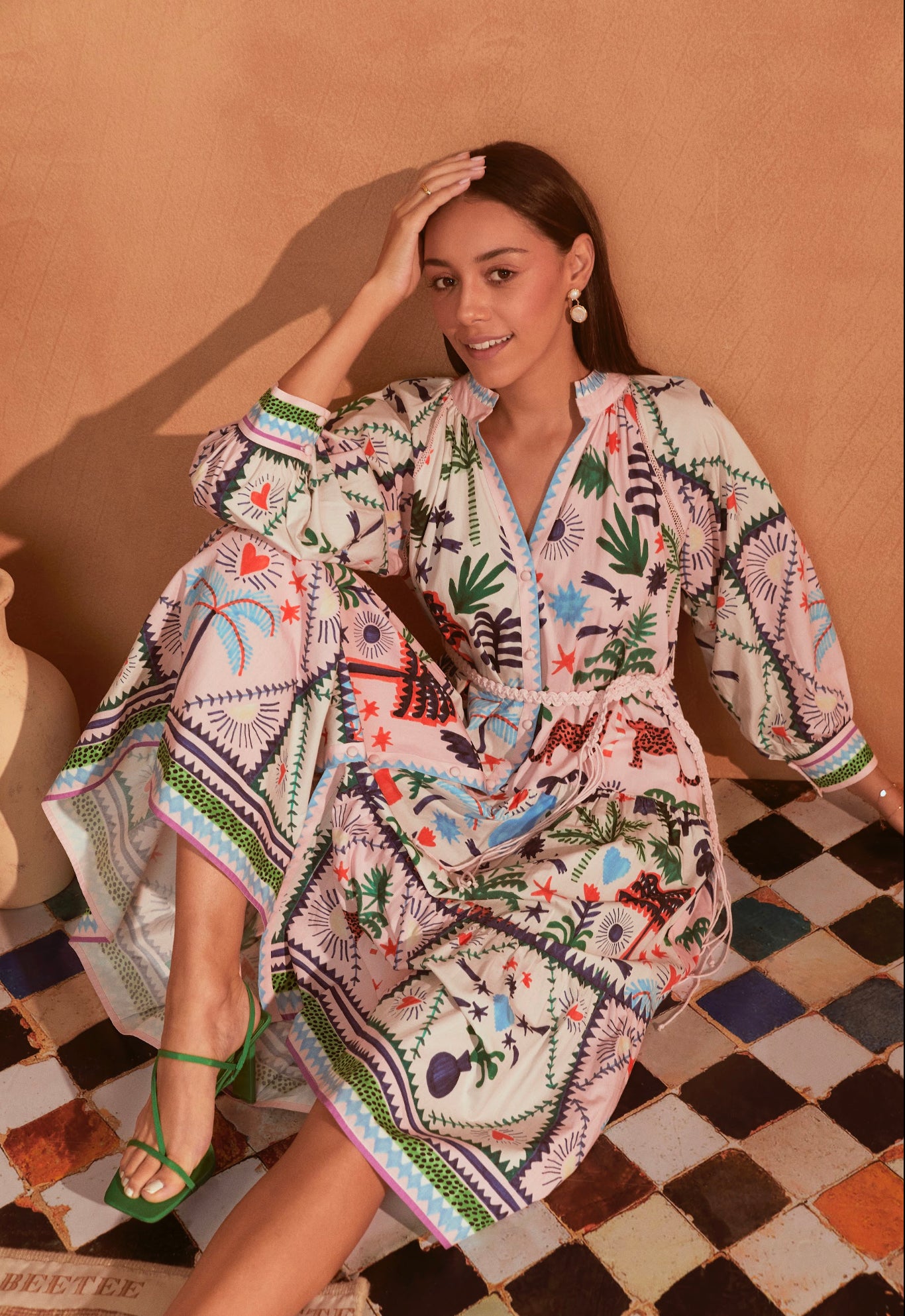 vera maxi dress Vera Printed Maxi Dress