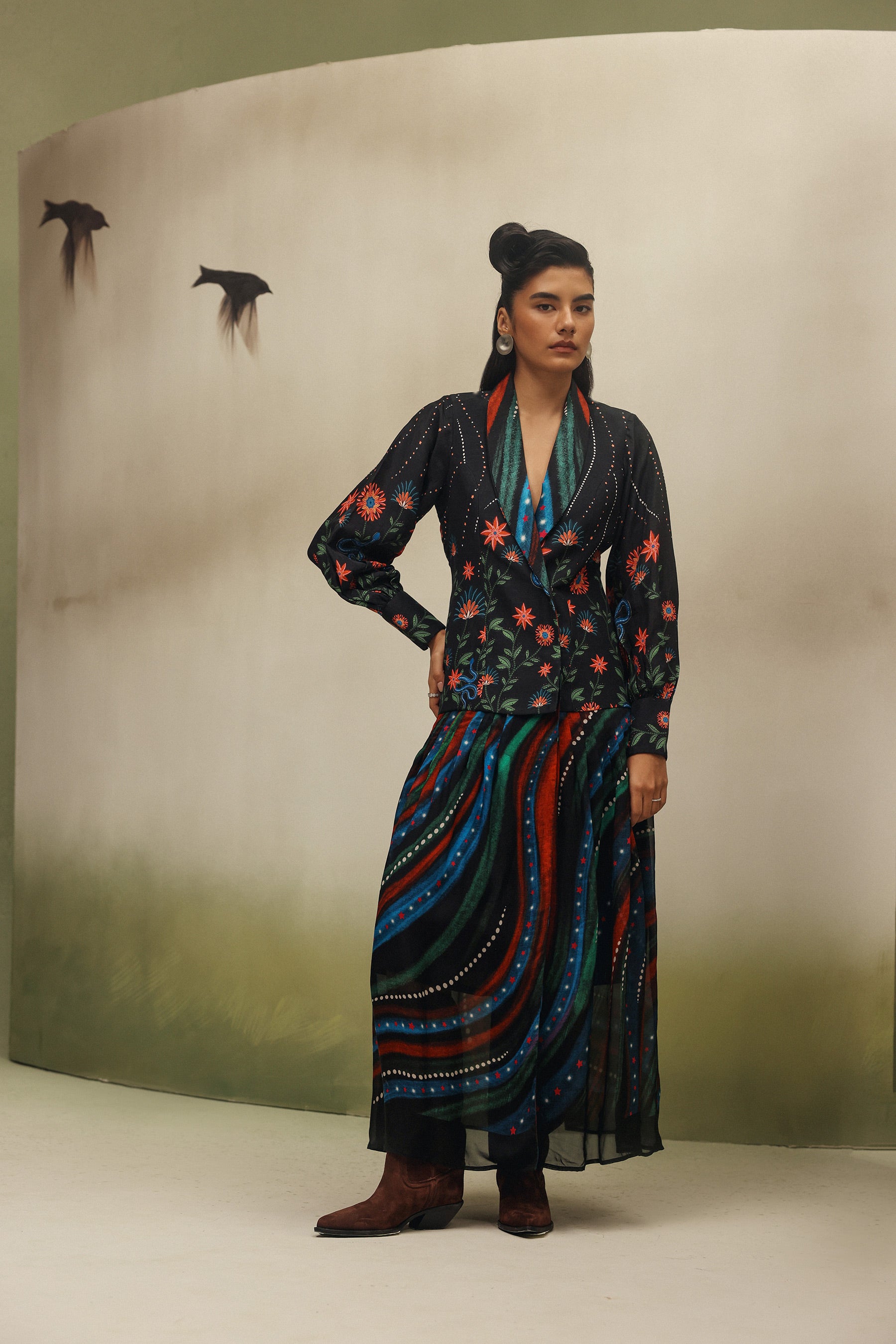 knee length dresses for ladies Aliava main image 0