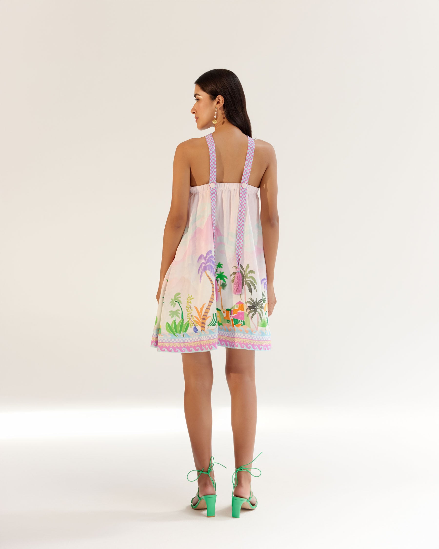 aida mini dress Edikted Women's Aida Backless Bubble Mini Dress