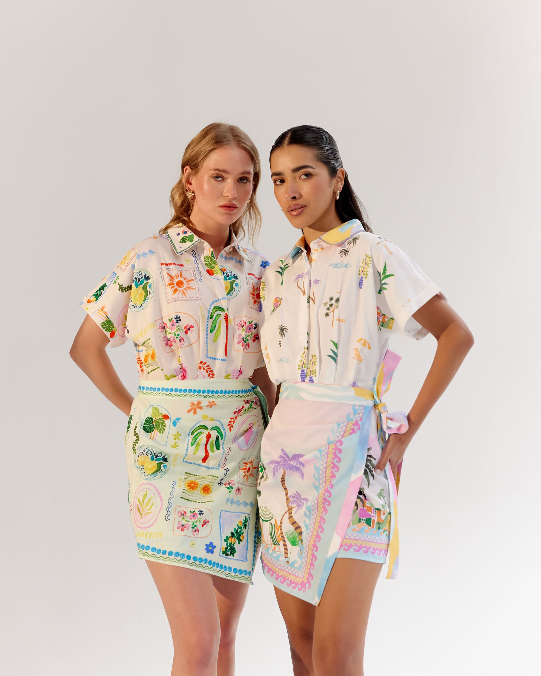 Sea Print Kate Mini Dress for Seaside Getaway - NOIB M Sea Print Kate Mini Dress for Seaside Getaway - NOIB M