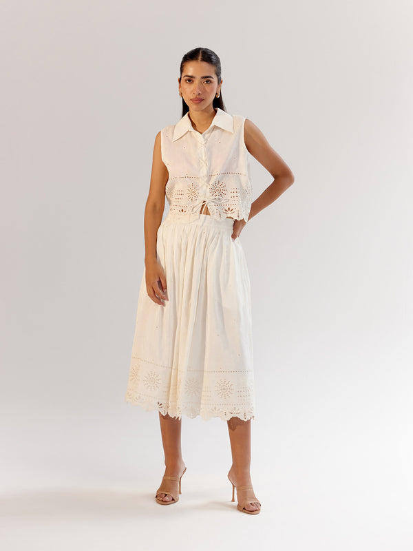 Freya Skirt - White