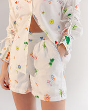 Thais Shirt & Mia Shorts - White