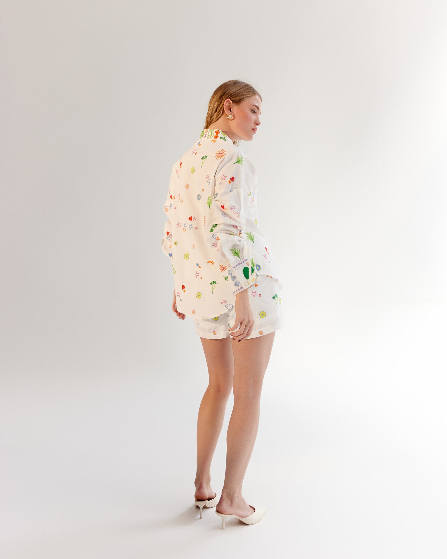 Thais Shirt & Mia Shorts - White