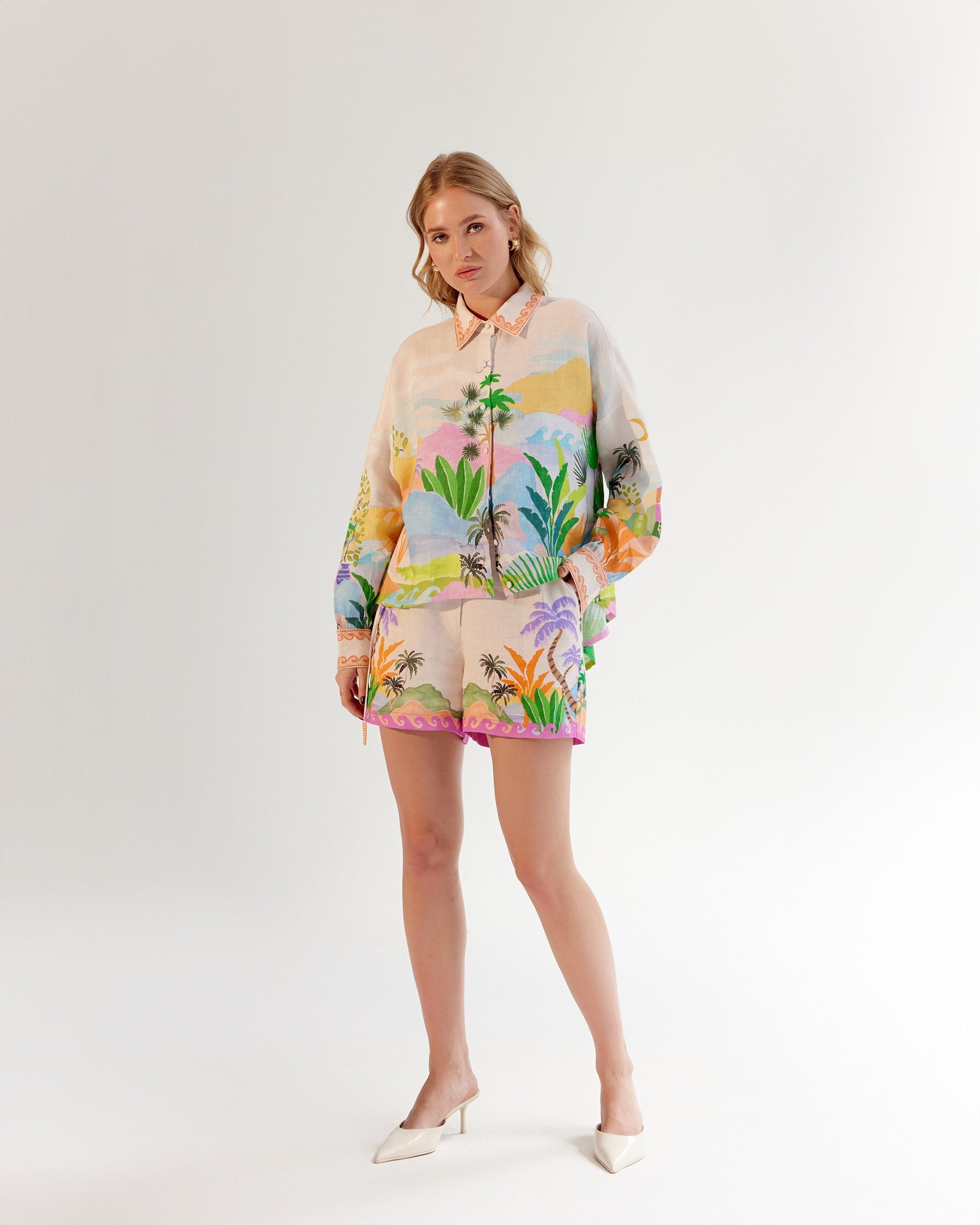 Fleur Shirt & Mia Shorts - By the Sea