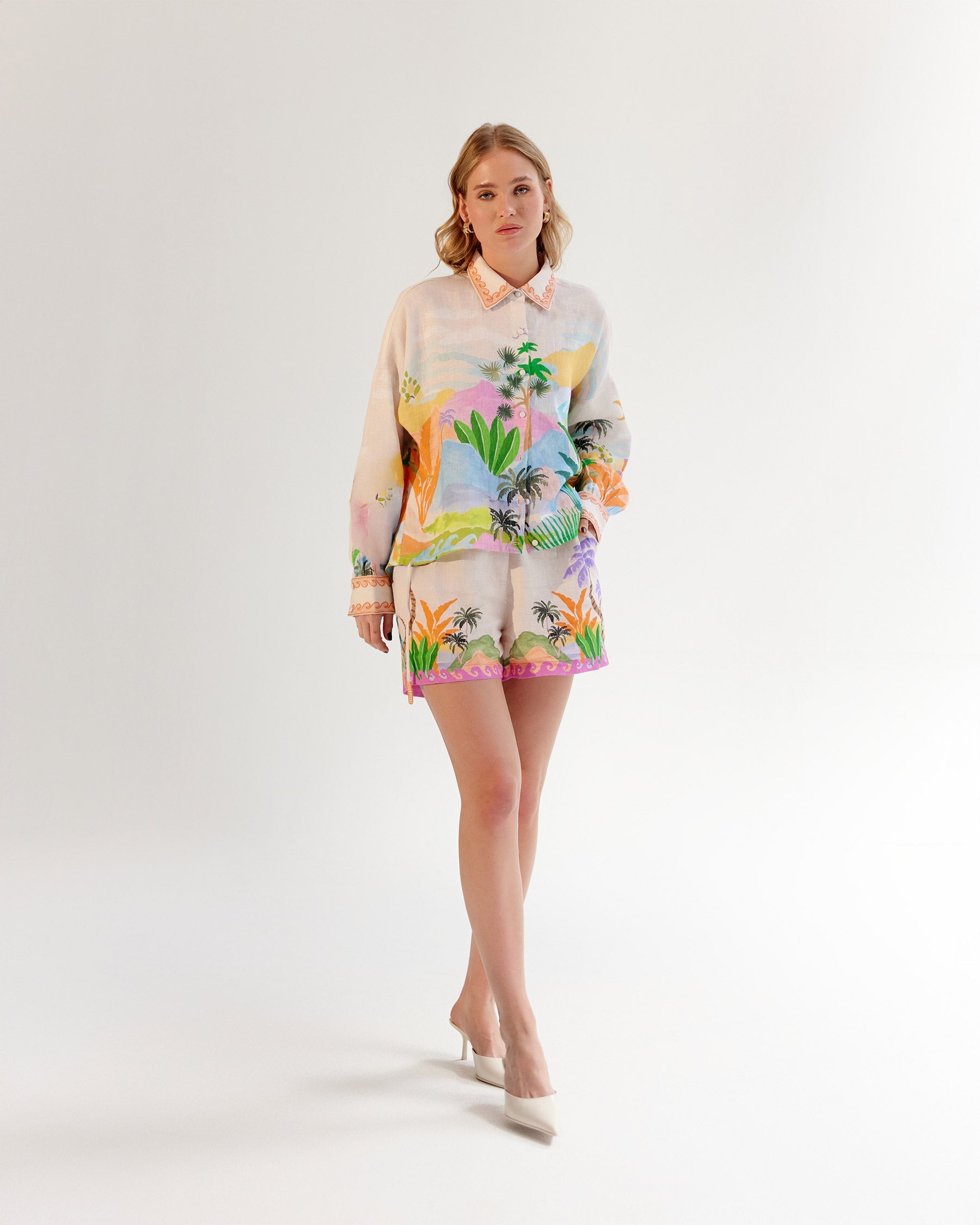 Fleur Shirt & Mia Shorts - By the Sea