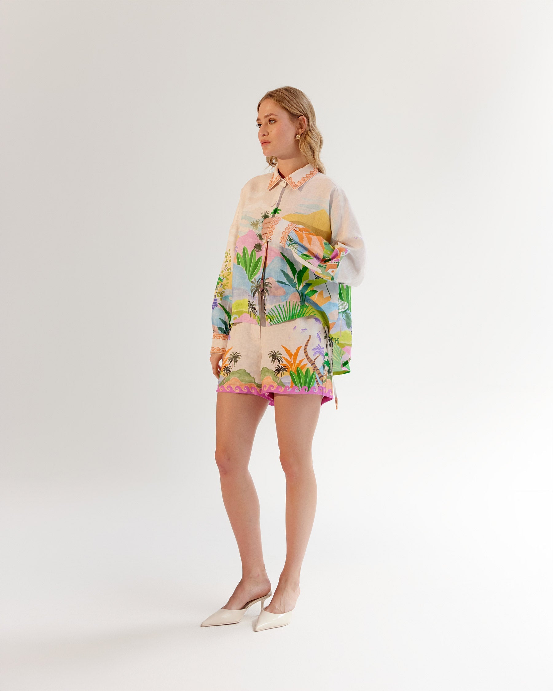 Fleur Shirt & Mia Shorts - By the Sea