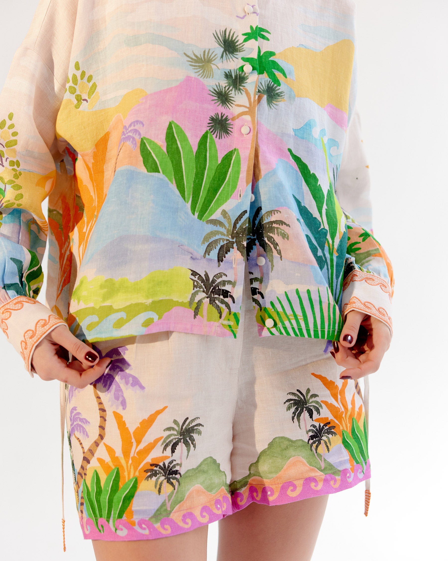 Fleur Shirt & Mia Shorts - By the Sea