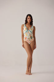 Azure Print Cara Swimsuit - NOIB