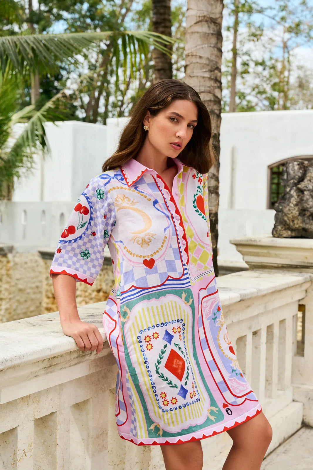 Amara Tarot Print Mini Dress - NOIB