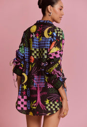 Thais Shirt- Celeste ( Black)