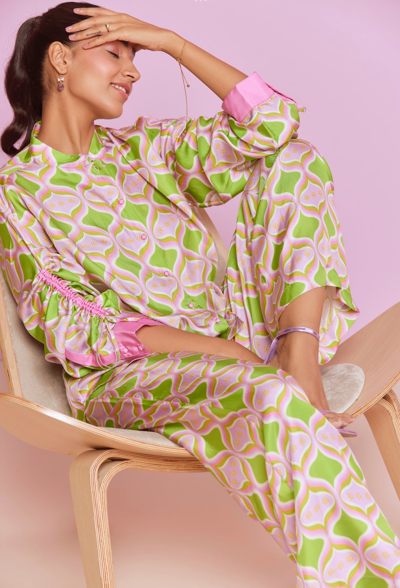 Thais Pants- Hourglass (100% Silk)