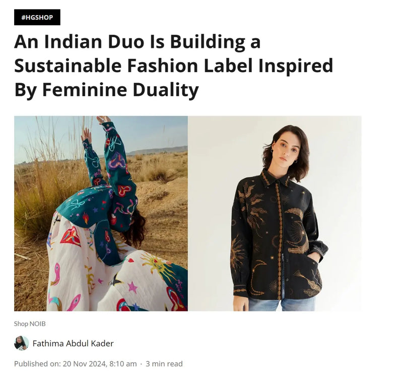 An Indian Duo Is Building a Sustainable Fashion Label Inspired By Feminine Duality