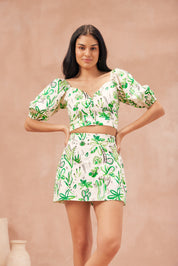 Jade Top - Cactus (Ecru)