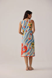 Summer Zest Print Keya Coverup | Crochet Beach Cover-Up | NOIB
