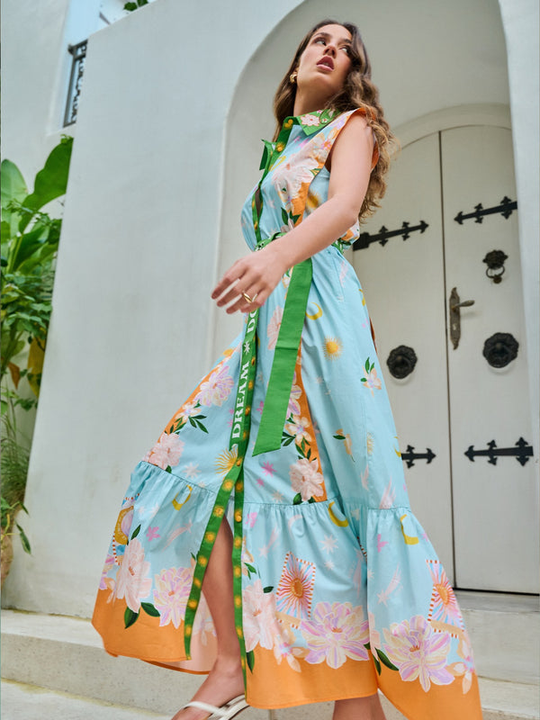 Vega Maxi Dress - Azure