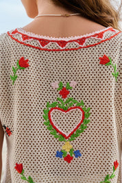 Crochet Sleeveless Vest - NOIB