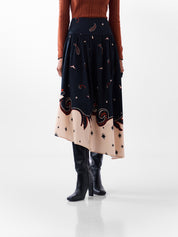 Elle Skirt - Nocturnal Jungle