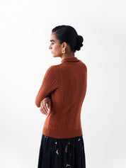Cleo Turtle-neck - Rust