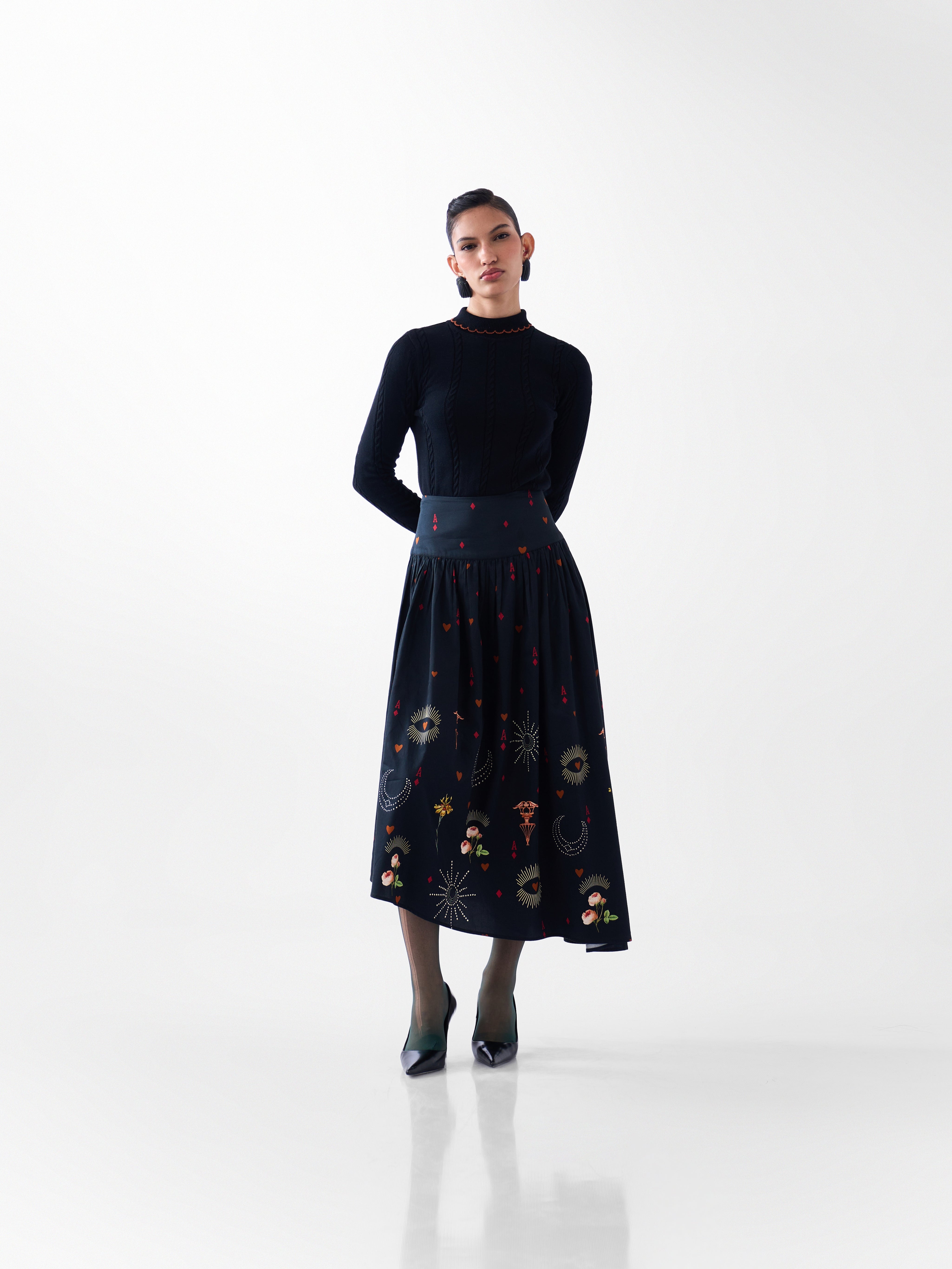 Cleo Turtle-neck - Black