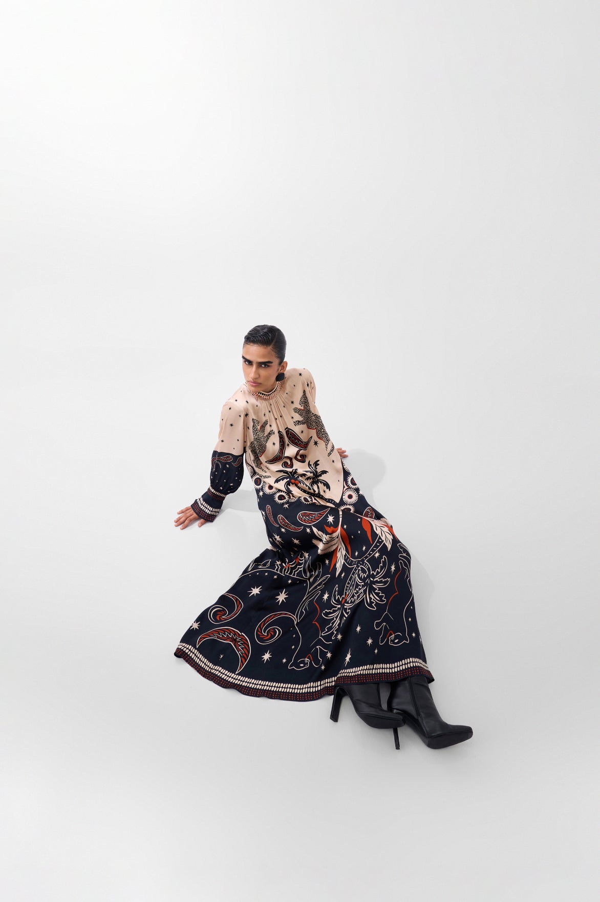 Nocturnal Jungle Amber Maxi Dress