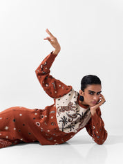Zaira Pullover - Nocturnal Jungle