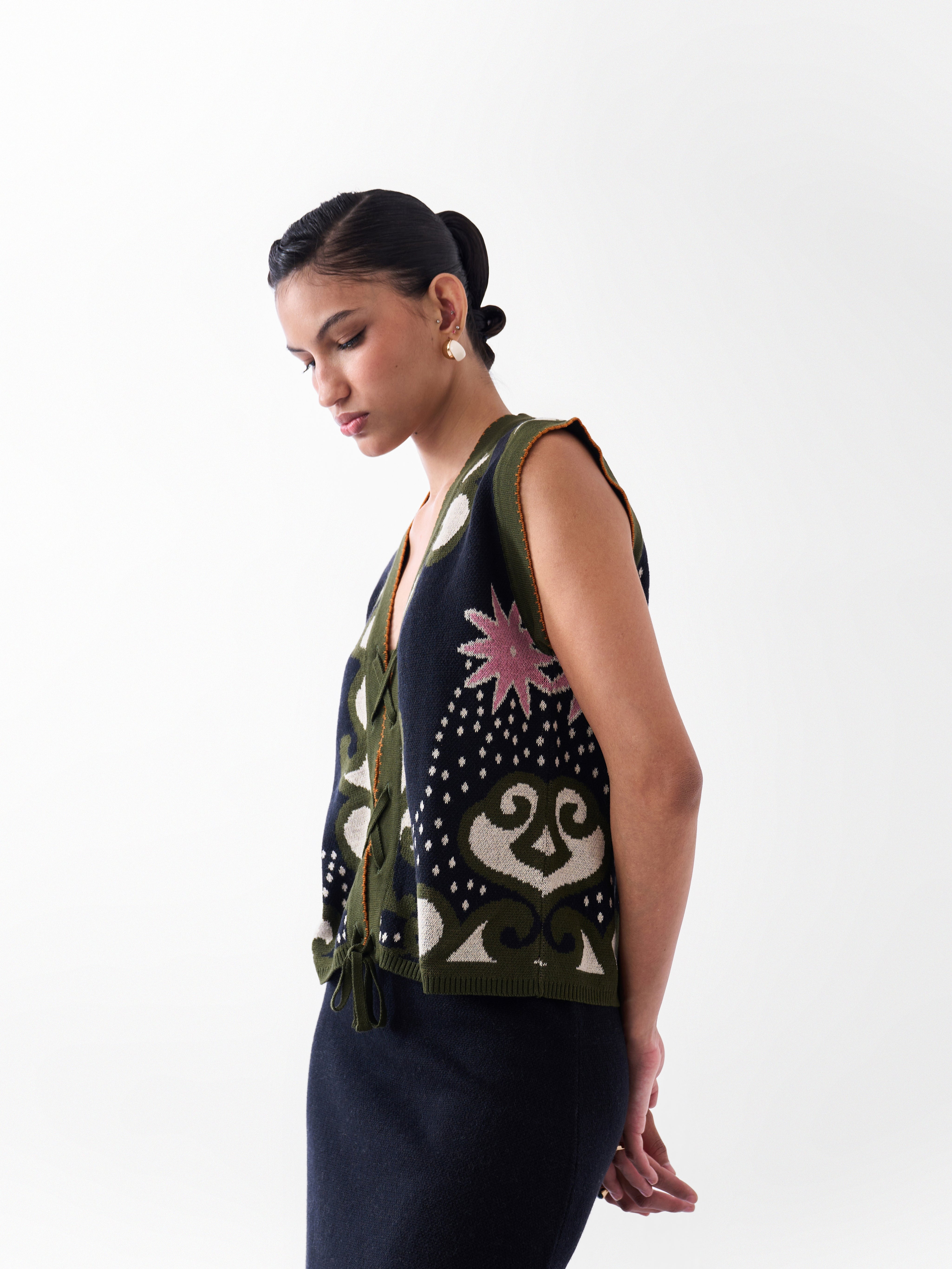 Lola Vest - Old Rose