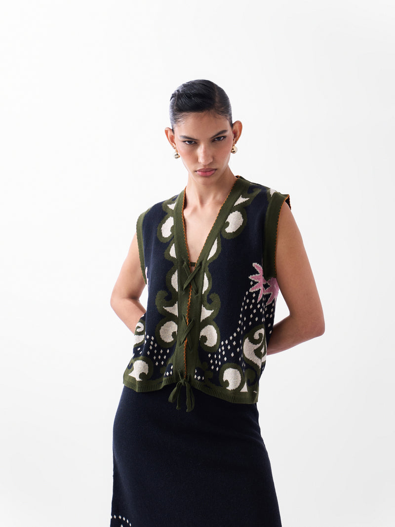 Lola Vest - Old Rose