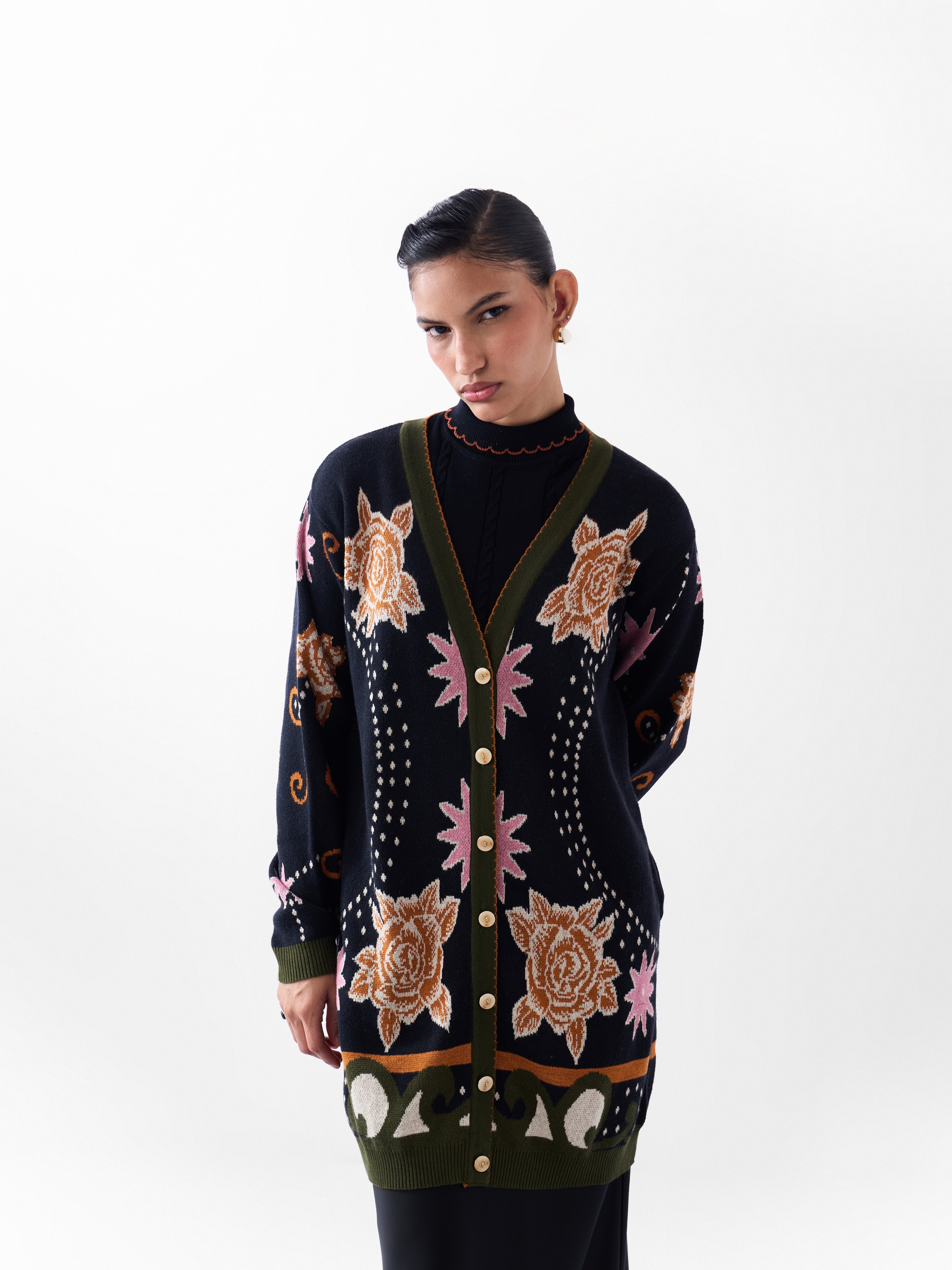 Faye Cardigan - Old Rose