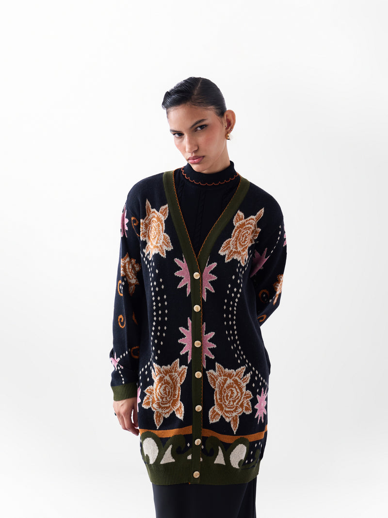Faye Cardigan - Old Rose