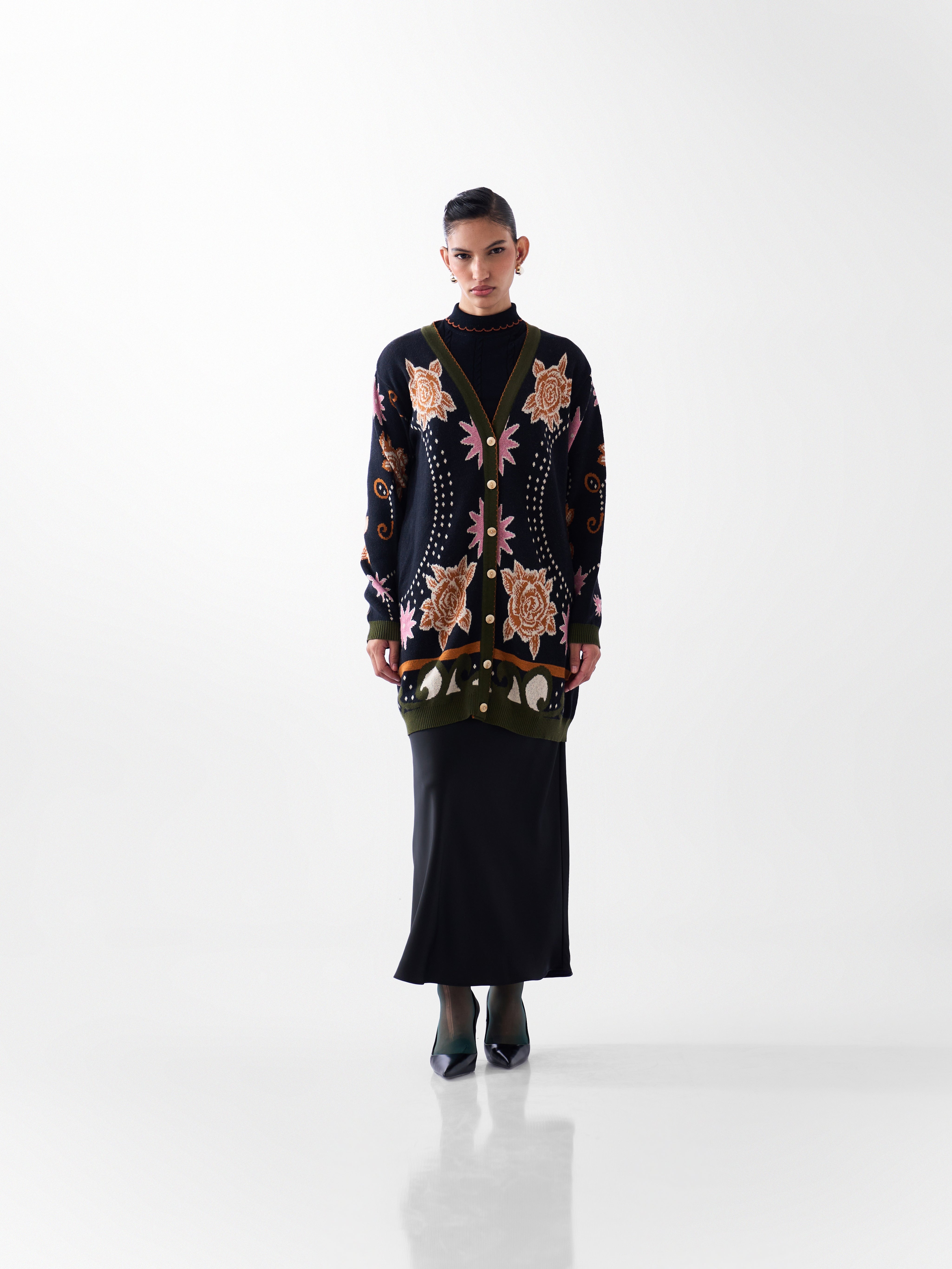 Faye Cardigan - Old Rose
