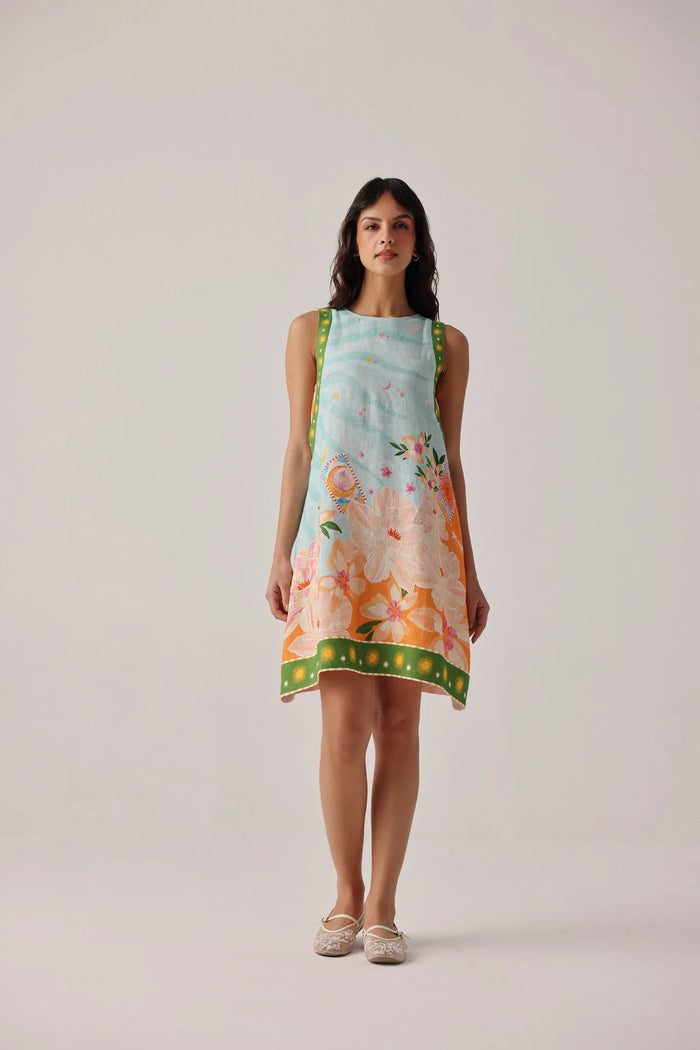 Harper Mini Dress - Azure alternate