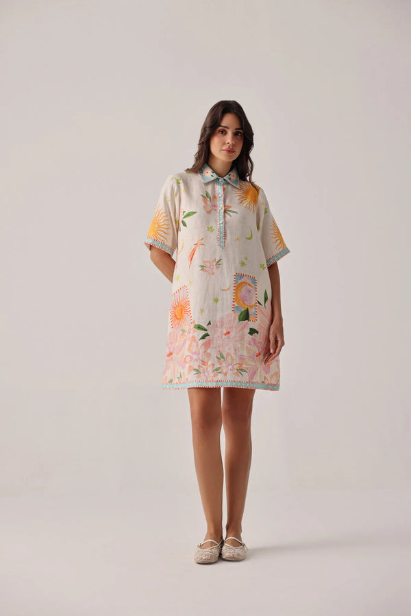 Amara Mini Dress - Azure