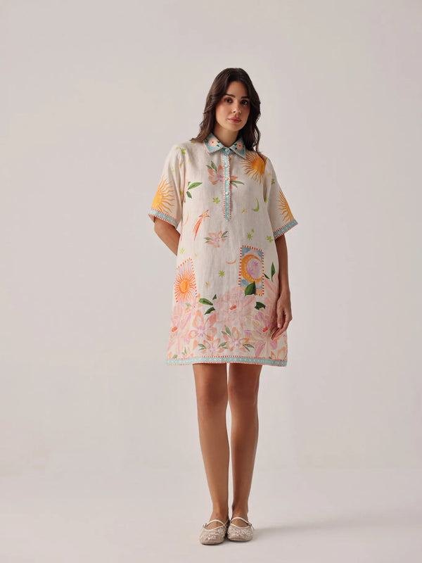 Amara Mini Dress - Azure