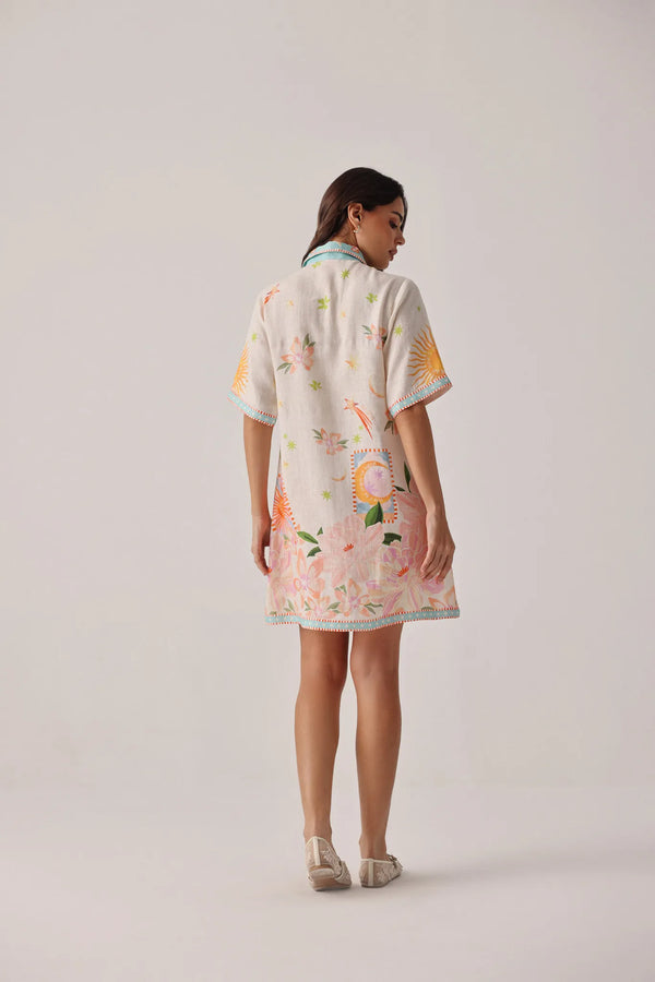 Amara Mini Dress - Azure