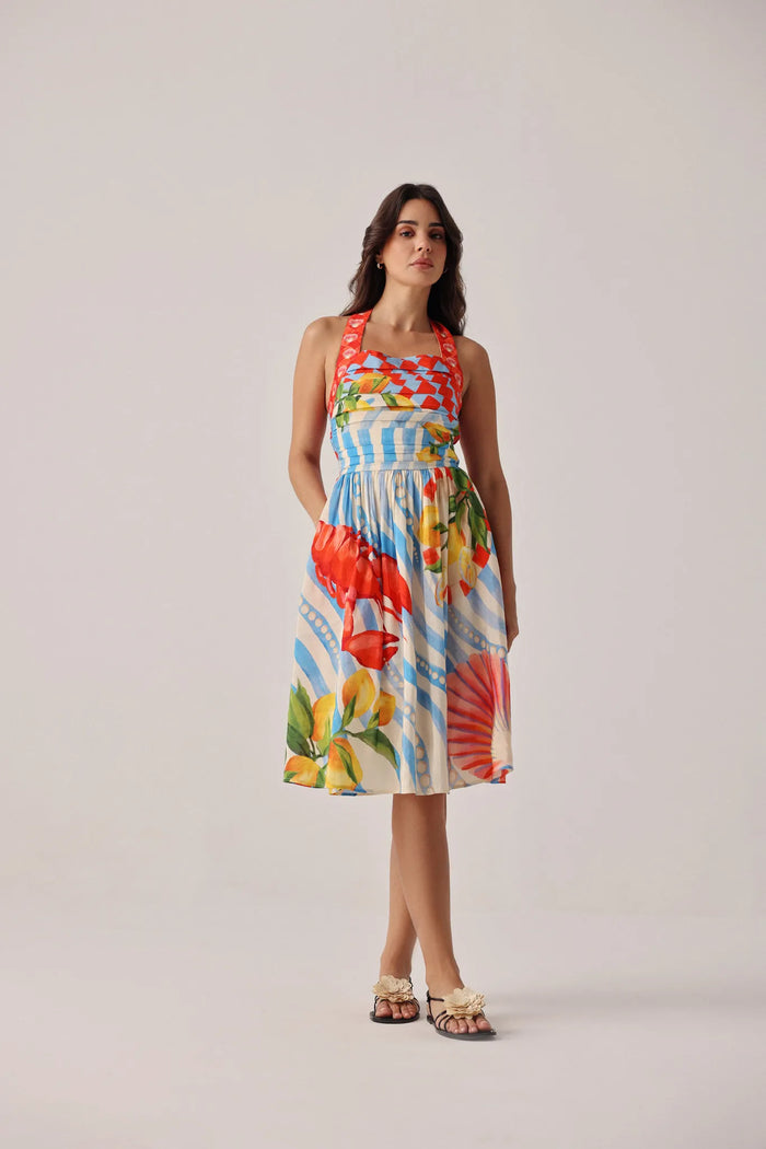 Hazel Midi Dress - Summer Zest alternate