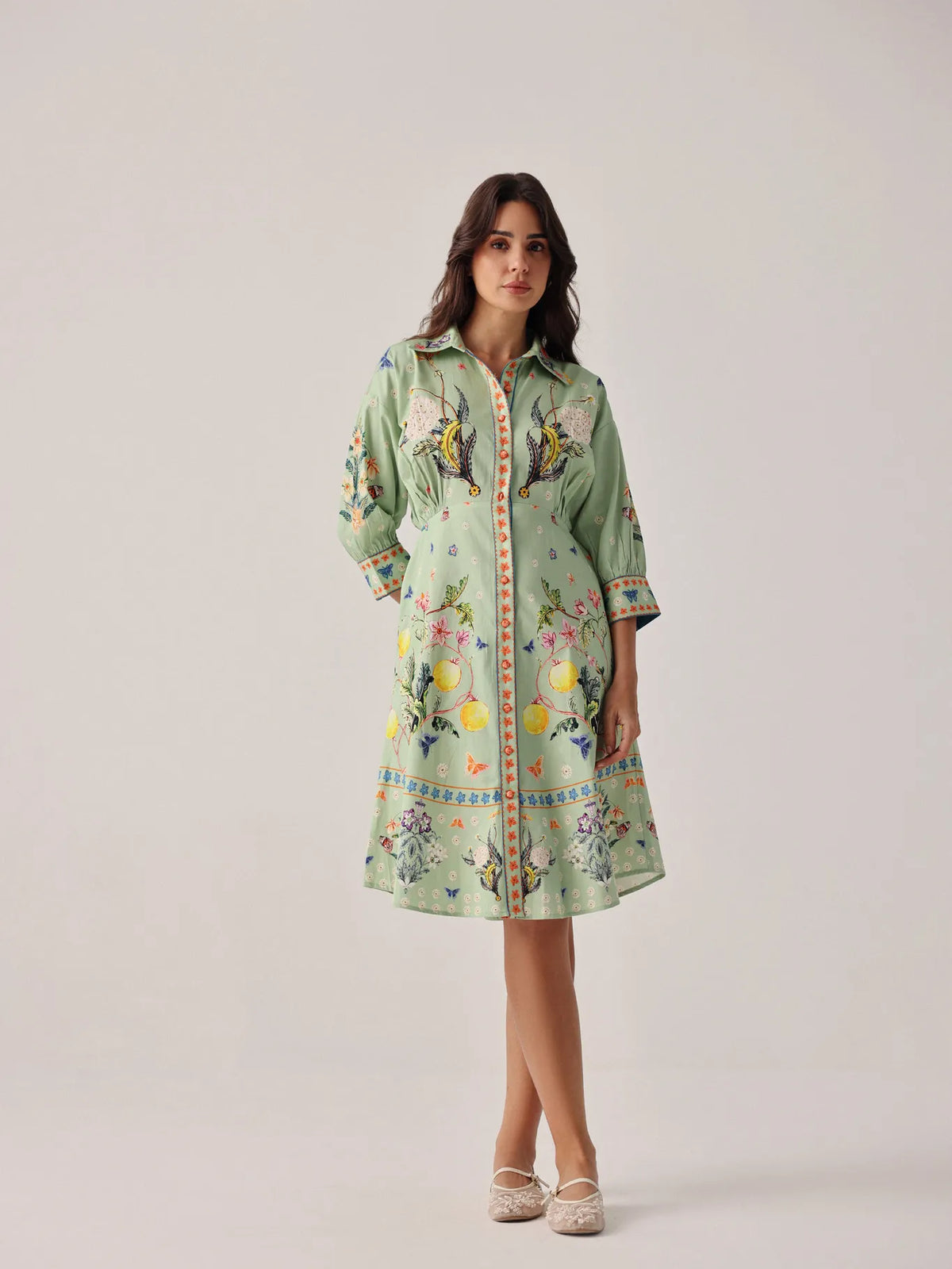 Prairee Print Lena Midi Dress - NOIB