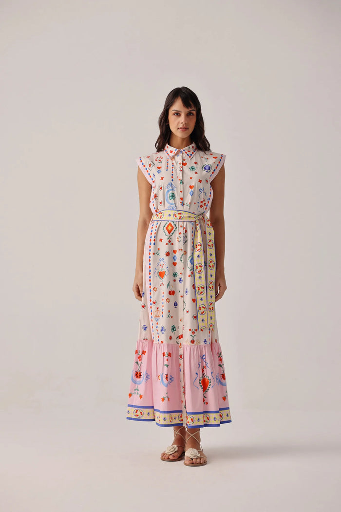 Tarot Print Vega Maxi Dress - NOIB