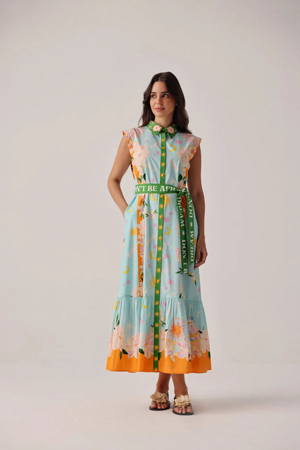 Vega Maxi Dress - Azure