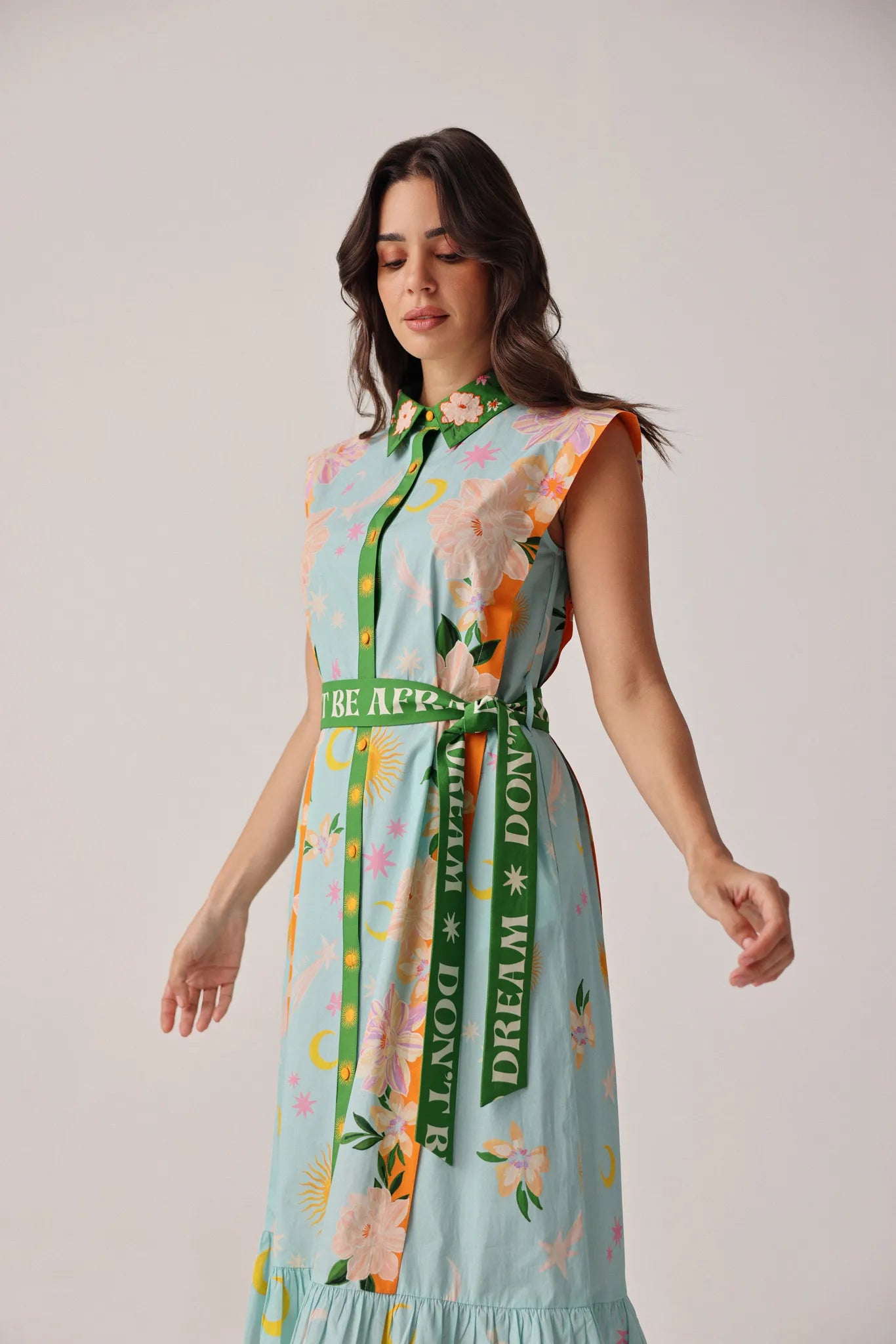 vega sleeveless tiered maxi dress Vega Aztec Print Tiered Maxi Dress  Spaghetti Strap Resort Dress