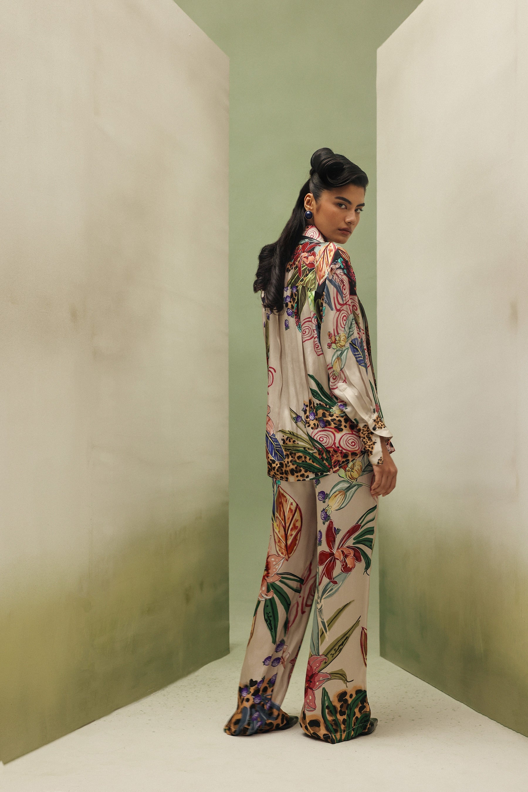 Iris Shirt & Thais Pants - Wildflower