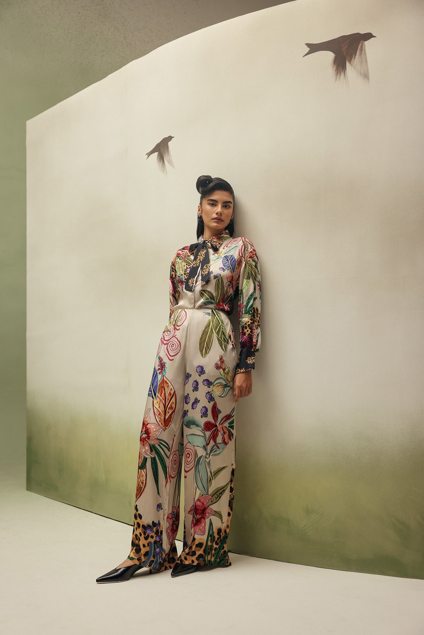 Iris Shirt & Thais Pants - Wildflower