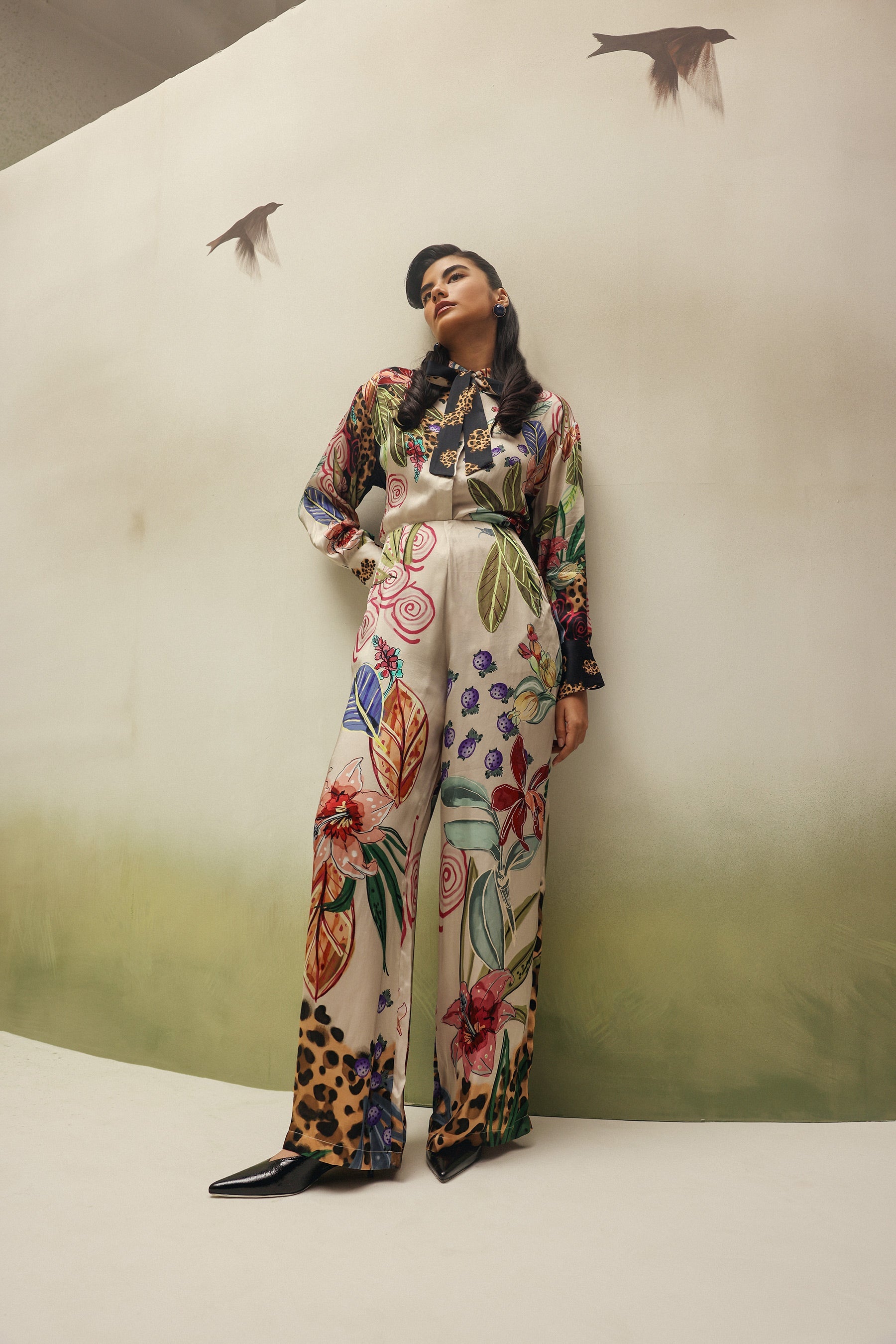 Iris Shirt & Thais Pants - Wildflower