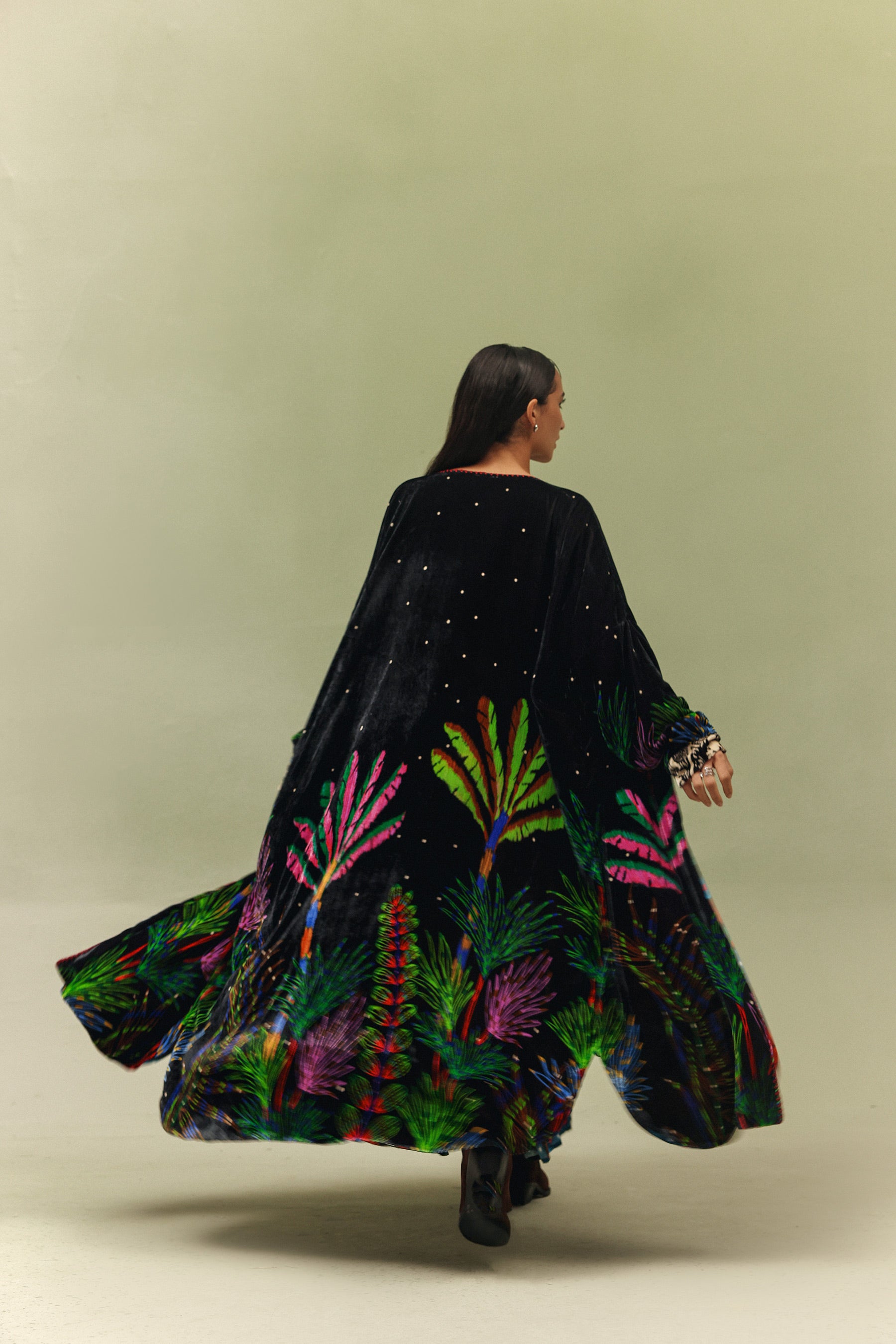 Demi Poncho (Long) - Night Safari