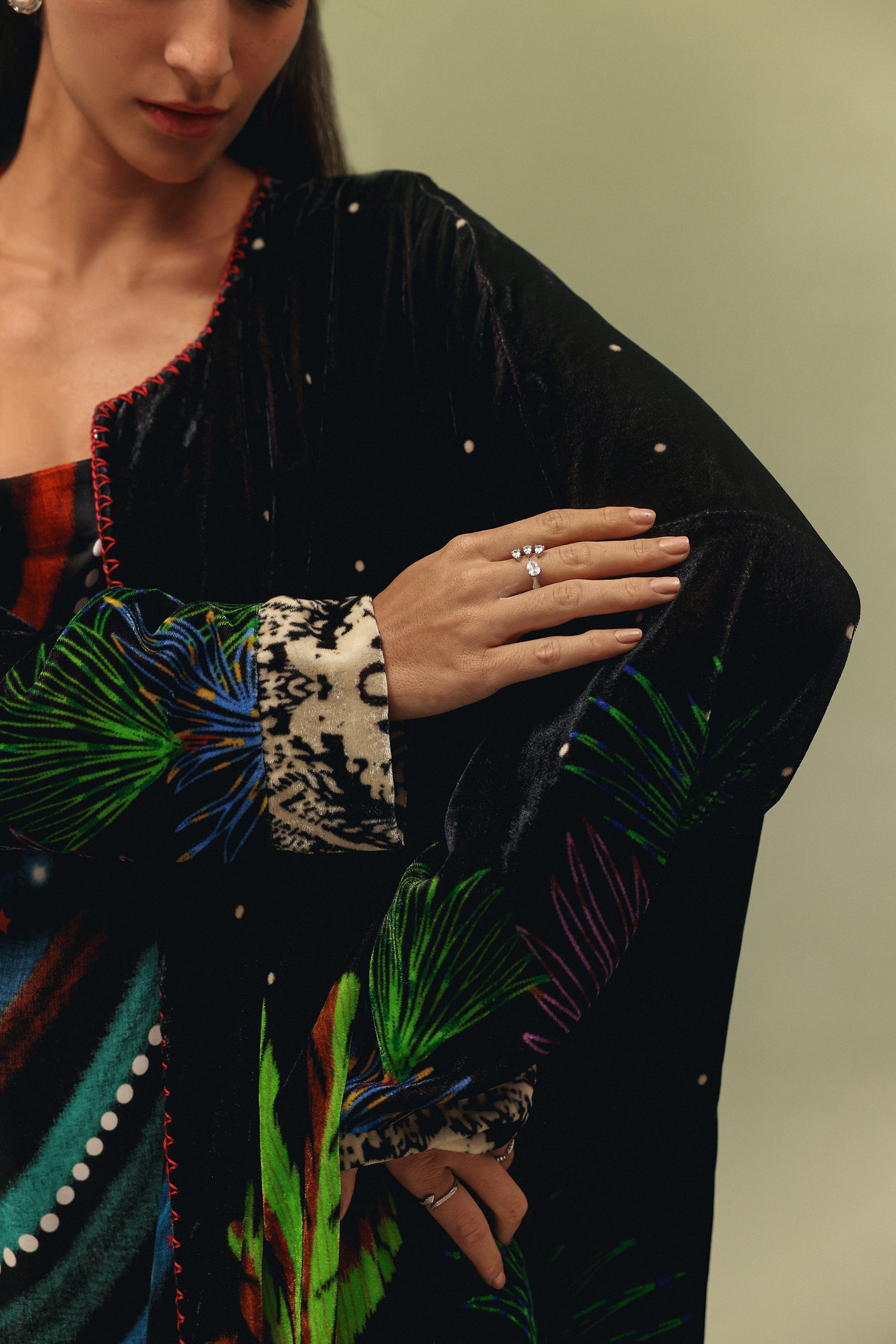 Demi Poncho (Long) - Night Safari