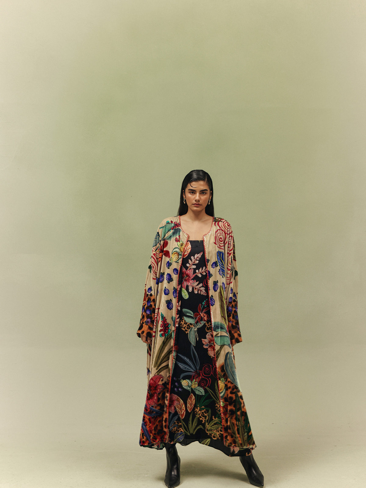 Demi Poncho (Long) - Wildflower