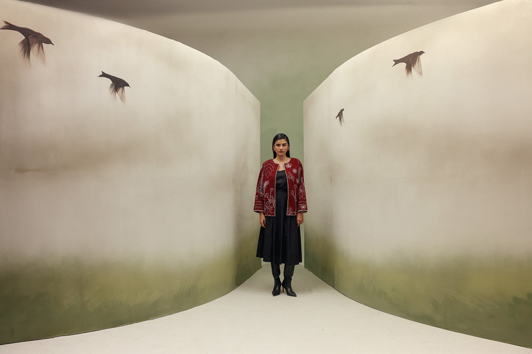 Daria Jacket - Burgundy (wool)