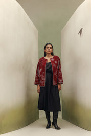 Daria Jacket - Burgundy (wool)