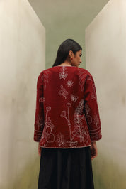 Daria Jacket - Burgundy (wool)