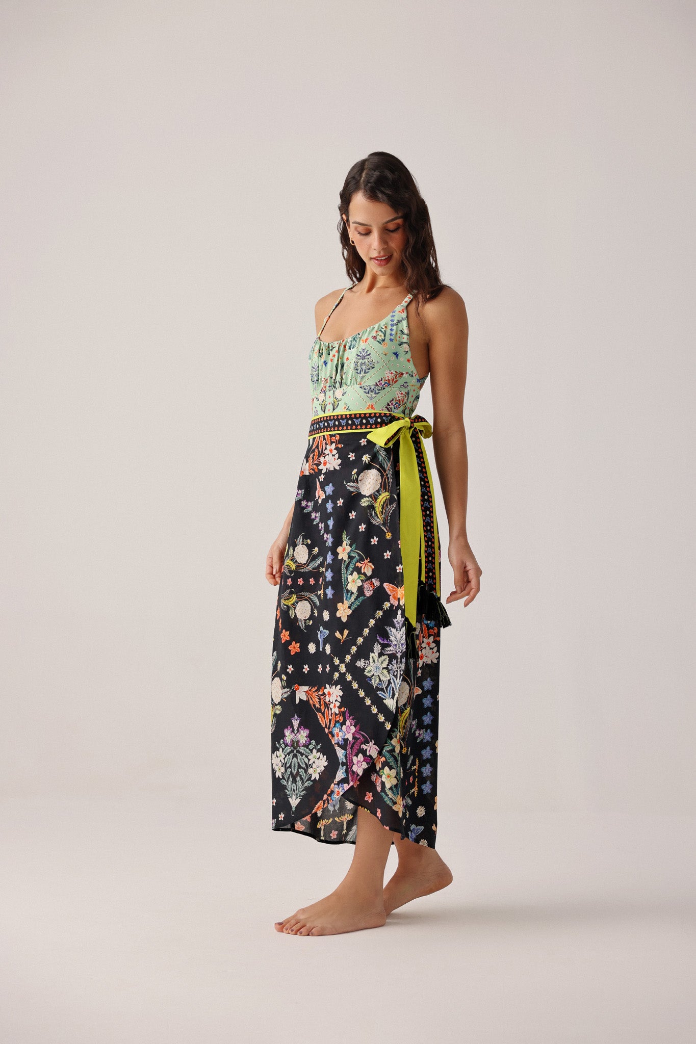Nua Pareo - Prairee Print Wrap Skirt | NOIB